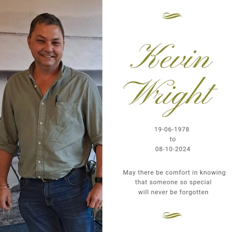 kevin wright farewell