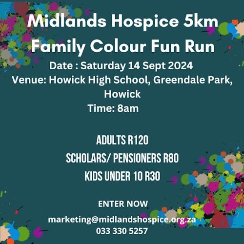 midlands hospice colour run 2024