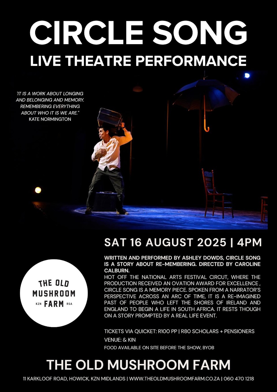 16 aug the old mushroom farm cirle song