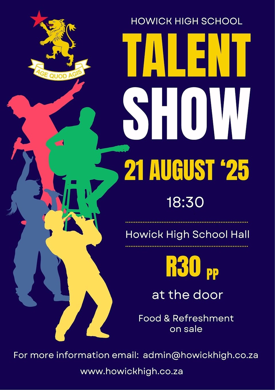 21 aug howick high talent show