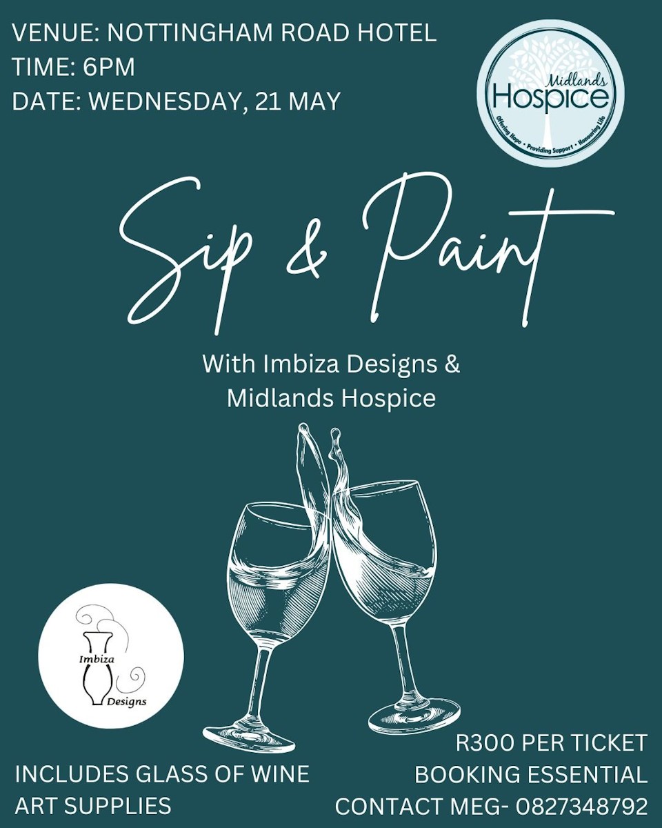 21 may howick hospice sip n paint