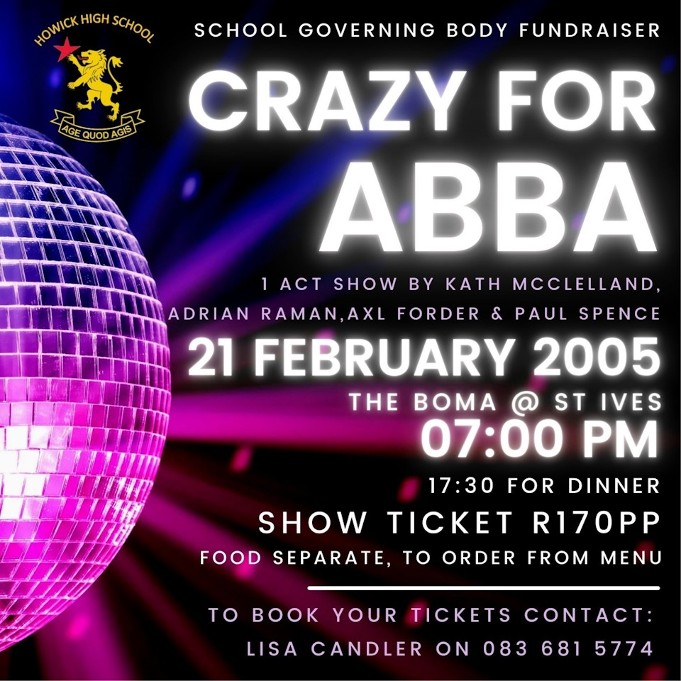 abba the boma howick high fundraiser