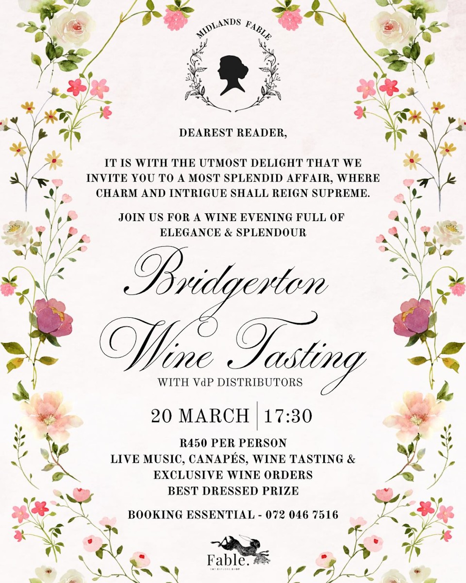 bridgerton wine tasting 20 march