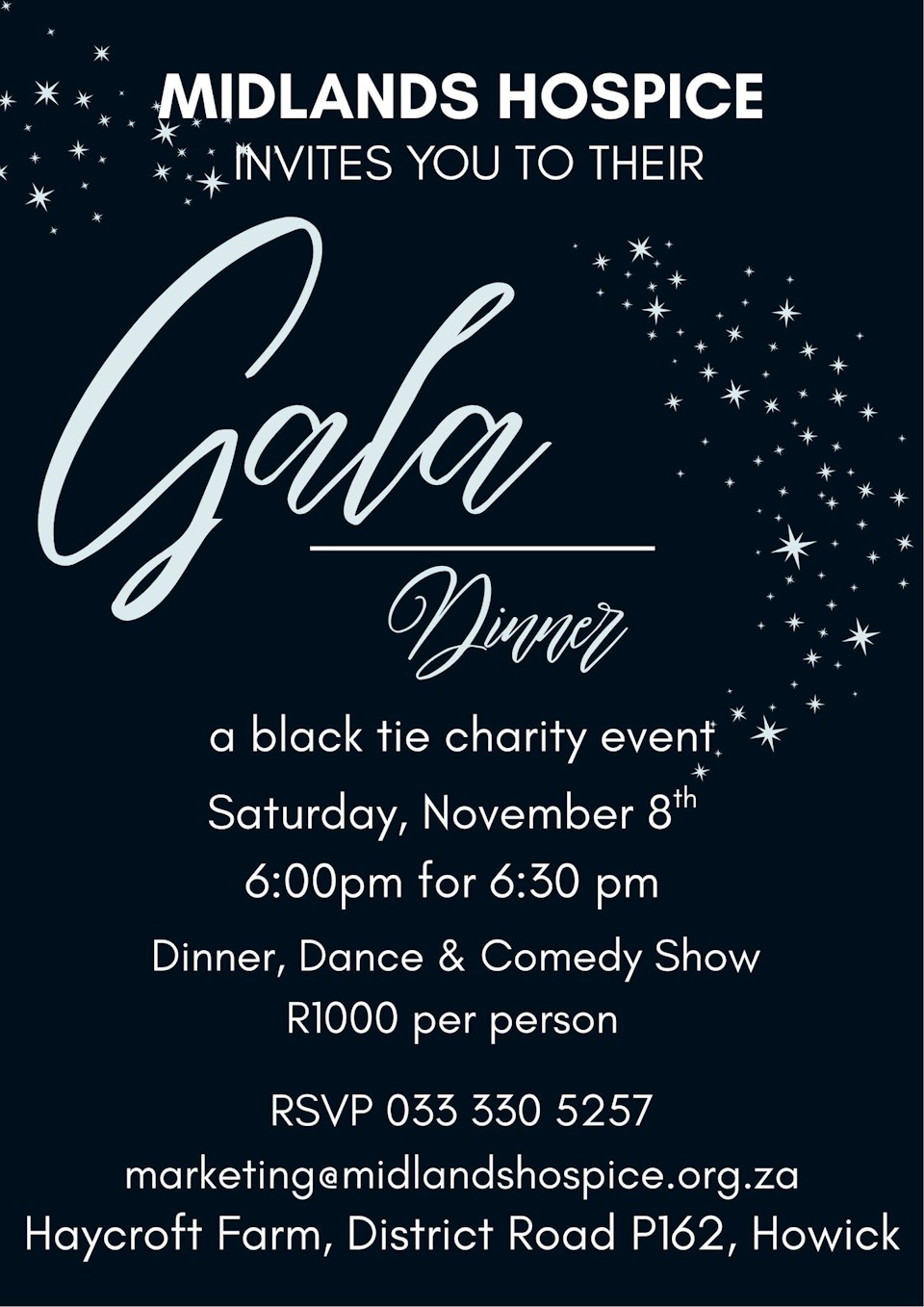 gala diner for midlands hospice