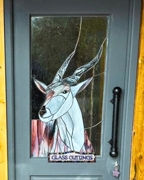 glass cuttings custom made door