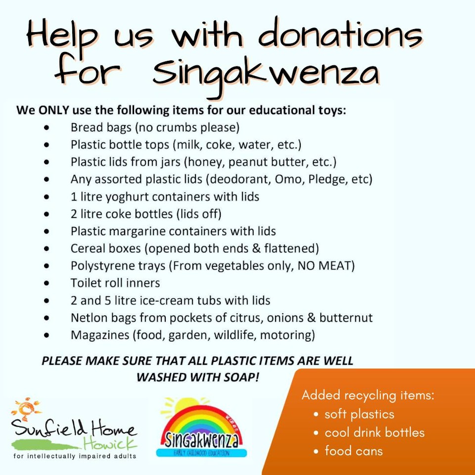 sunfield collects for singakwenza