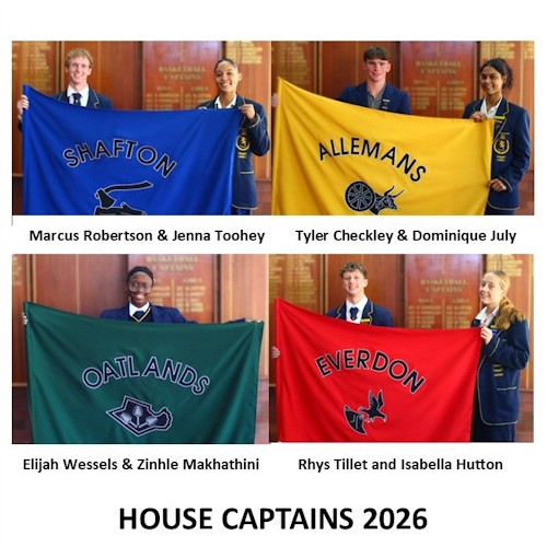 howick high house captains 2026