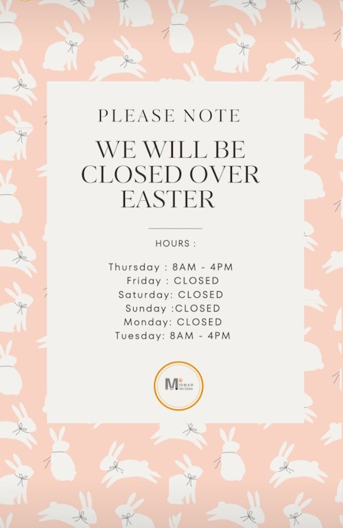 midmar vet clinic closed for easter