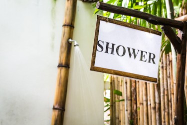 outdoor shower