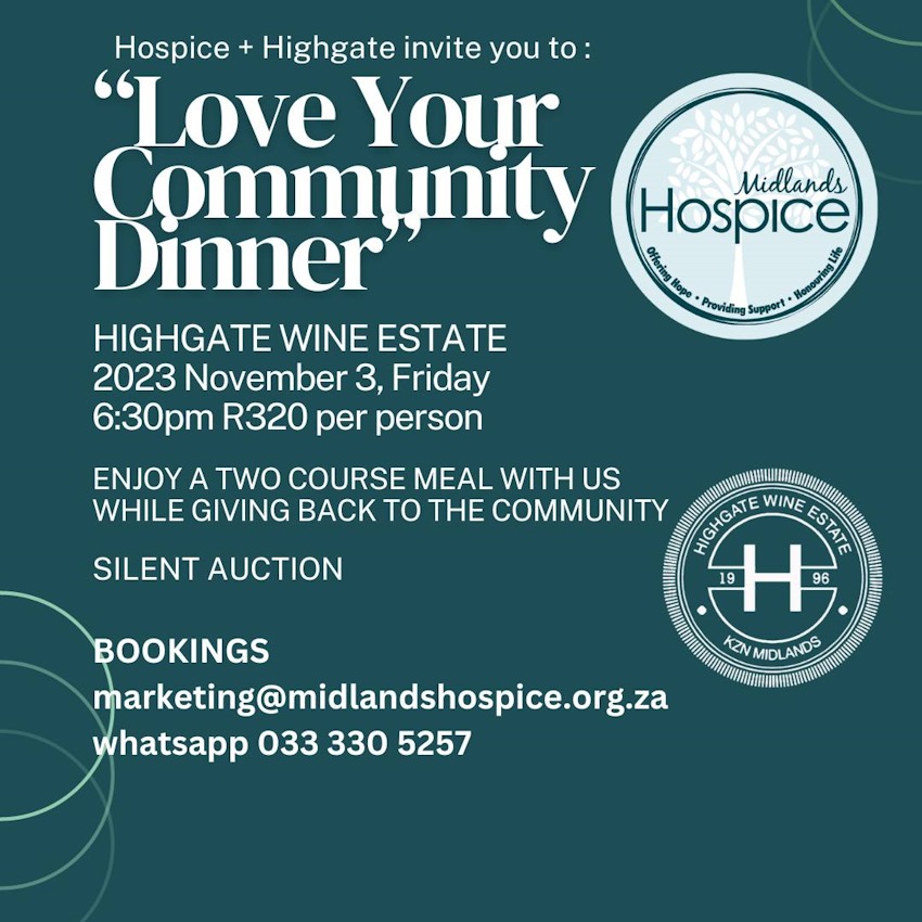 3 nov howick hospice dinner
