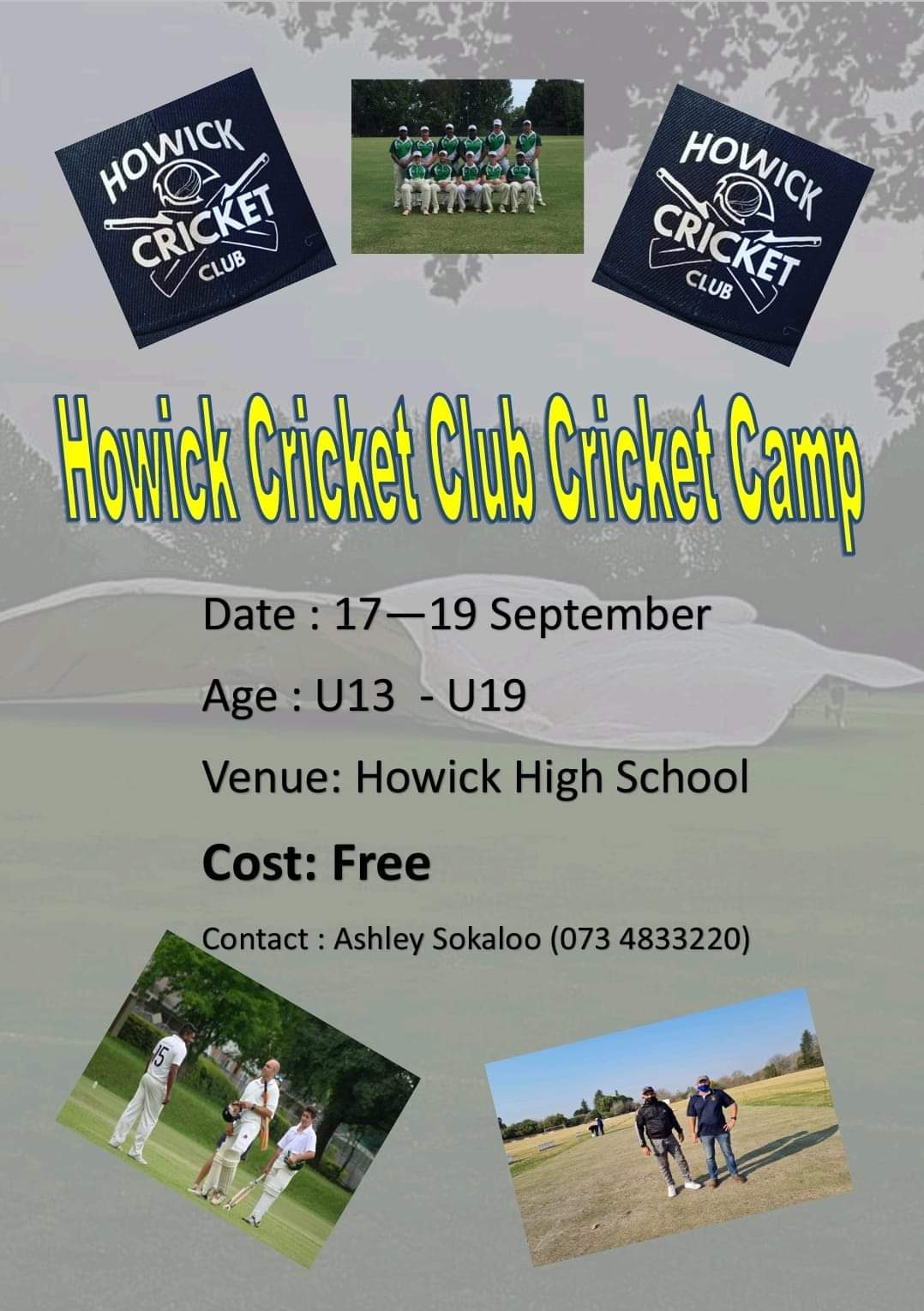 cricket camp howick high