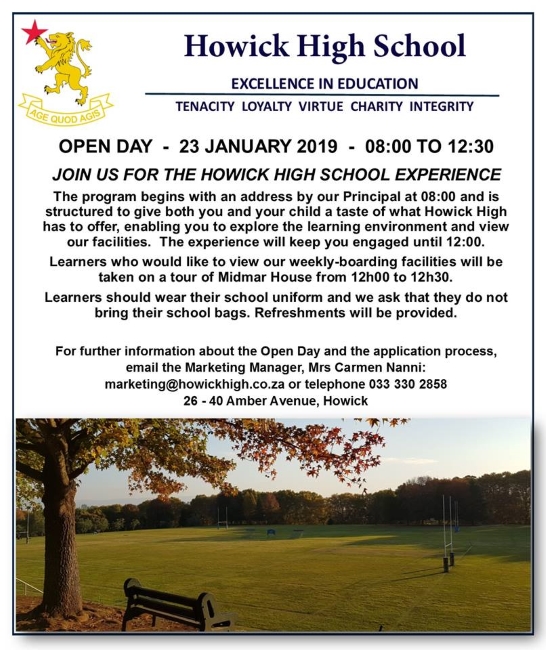 howick high open day