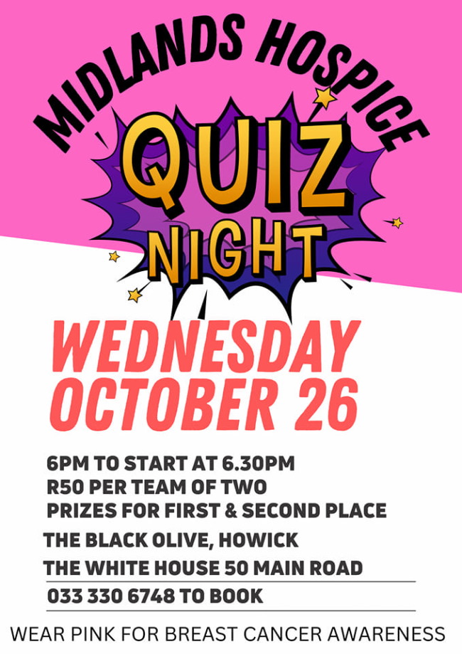 midlands hospice quiz night