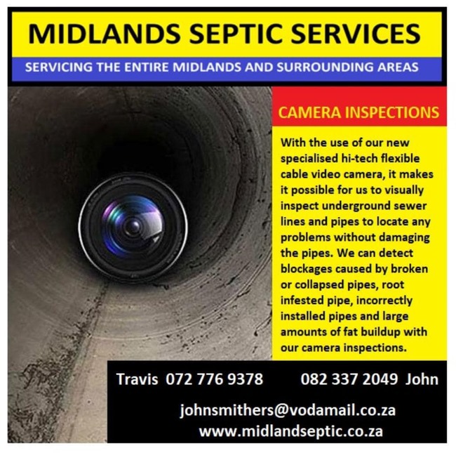 midlands septic service howick march 2023 camera inspection