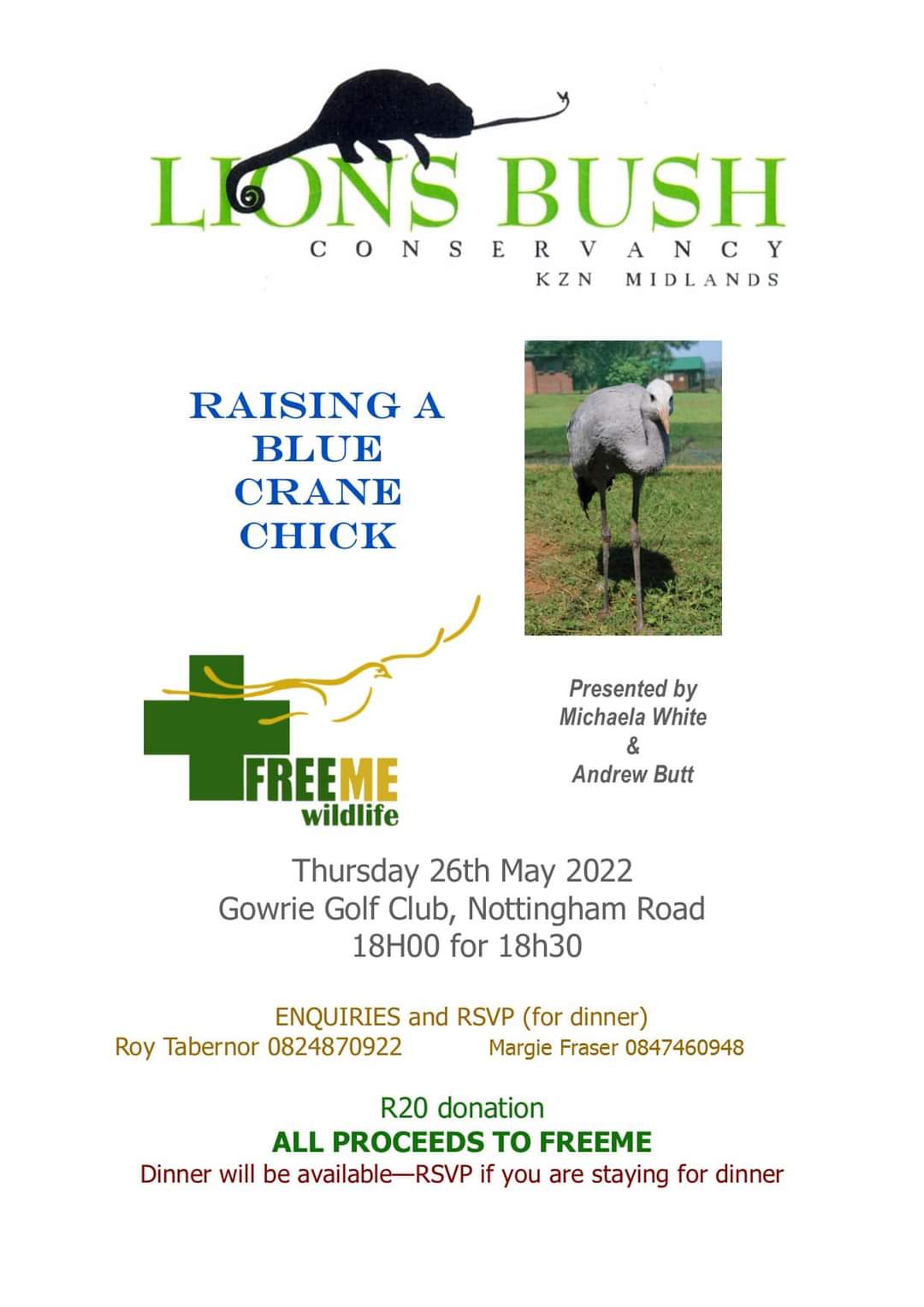 lions bush conservancy dinner 16 may 2022