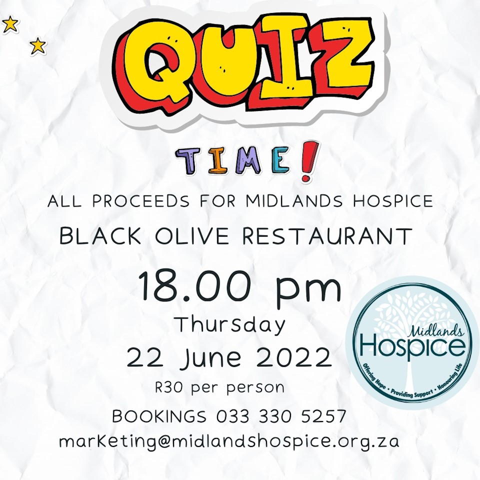 22 june midlands hospice quiz night