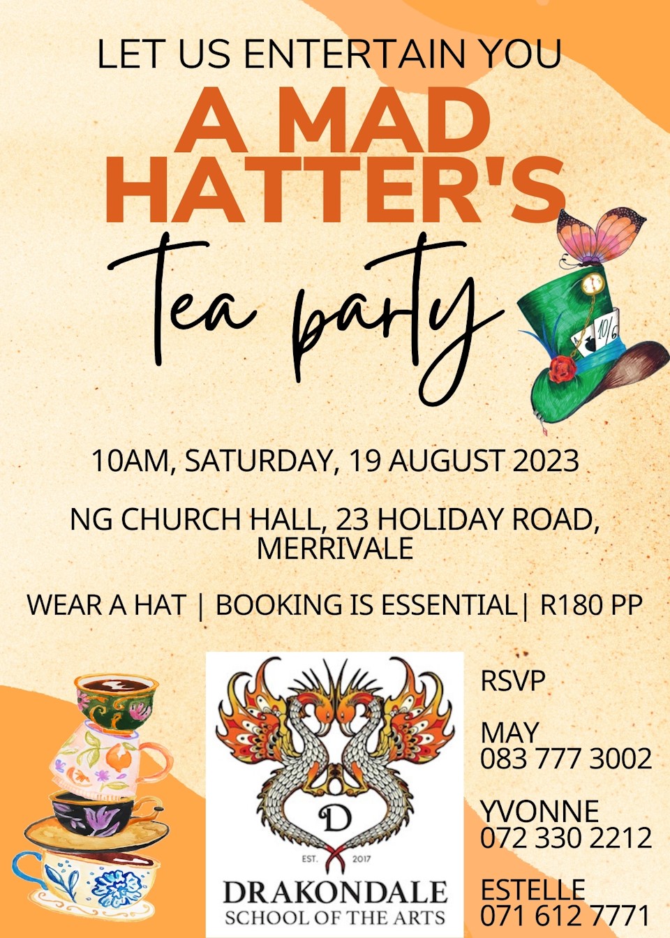 mad hatters tea party drakondale school of the arts