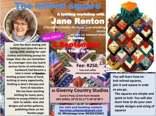 the mitred squares workshop howick knitting