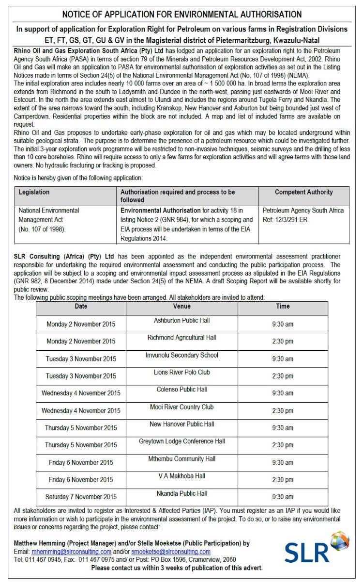 environmental authorisation