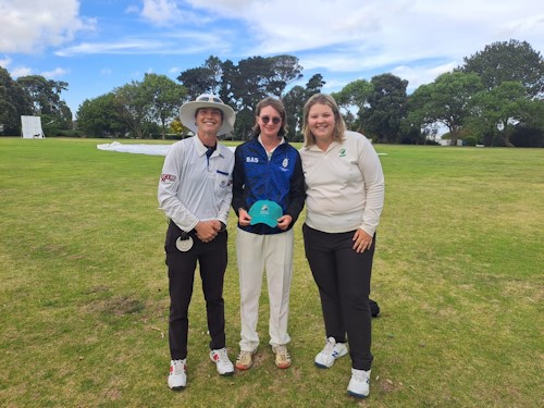 jess candler third successive player of the match award